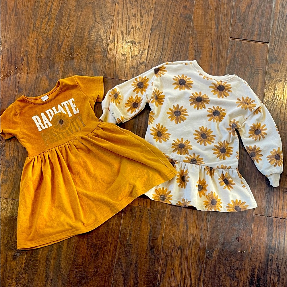 Matching Terry Cozy dresses! Sunflower themed